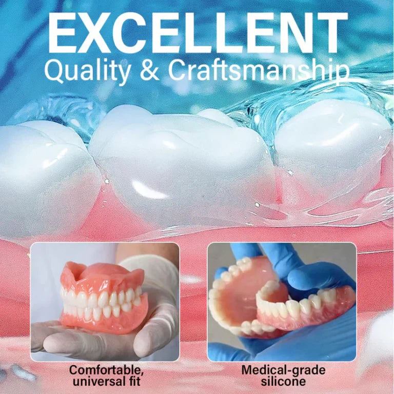 Medical Full Denture with Strong Suction Made and Shipped from the USA
