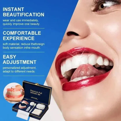 🌎Ends Today: 60% OFF! ⏰ Medical Full Denture with Strong Suctiond🦷Obtain American Dental Association (ADA) Certification